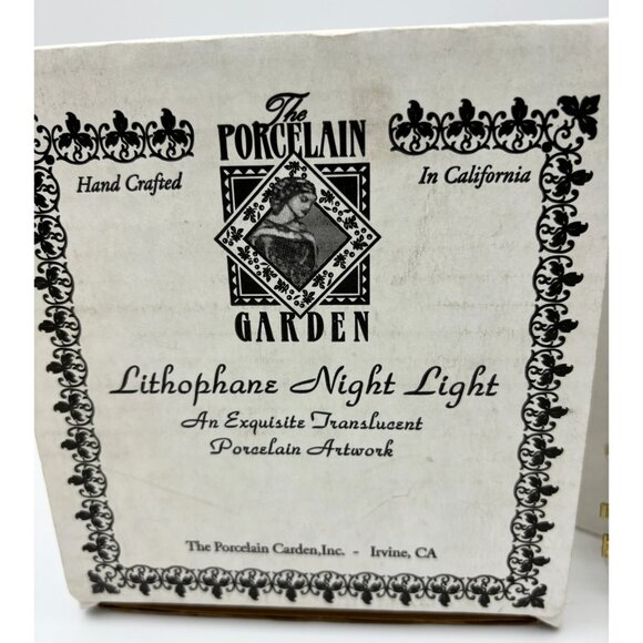 1990s The Porcelain Garden Lithophane Curved Nightlight-Mischief Makers-NEW - Picture 9 of 10